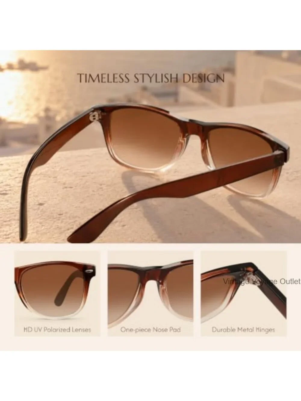 Polarized Sunglasses for Women UV Protection Retro Lightweight Driving Shades